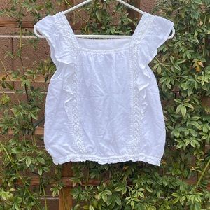 Epic Threads White Ruffled Sleeved Top